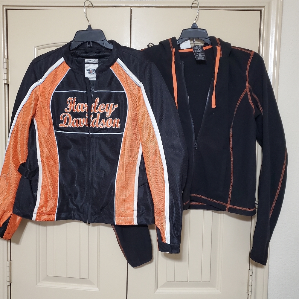 Mesh Harley-Davidson w Hoodie Liner Jacket - Picture 9 of 11